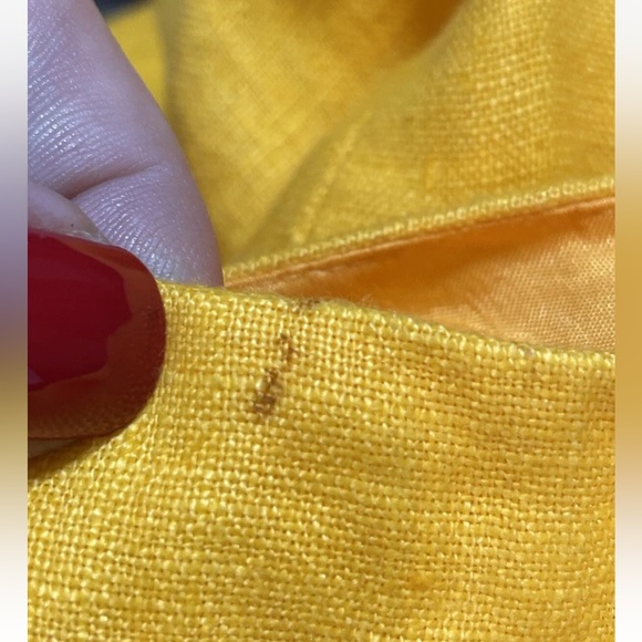 Muse Vintage linen Yellow Scalloped Edge Embroidered Floral
Pants 8 - Picture 8 of 8